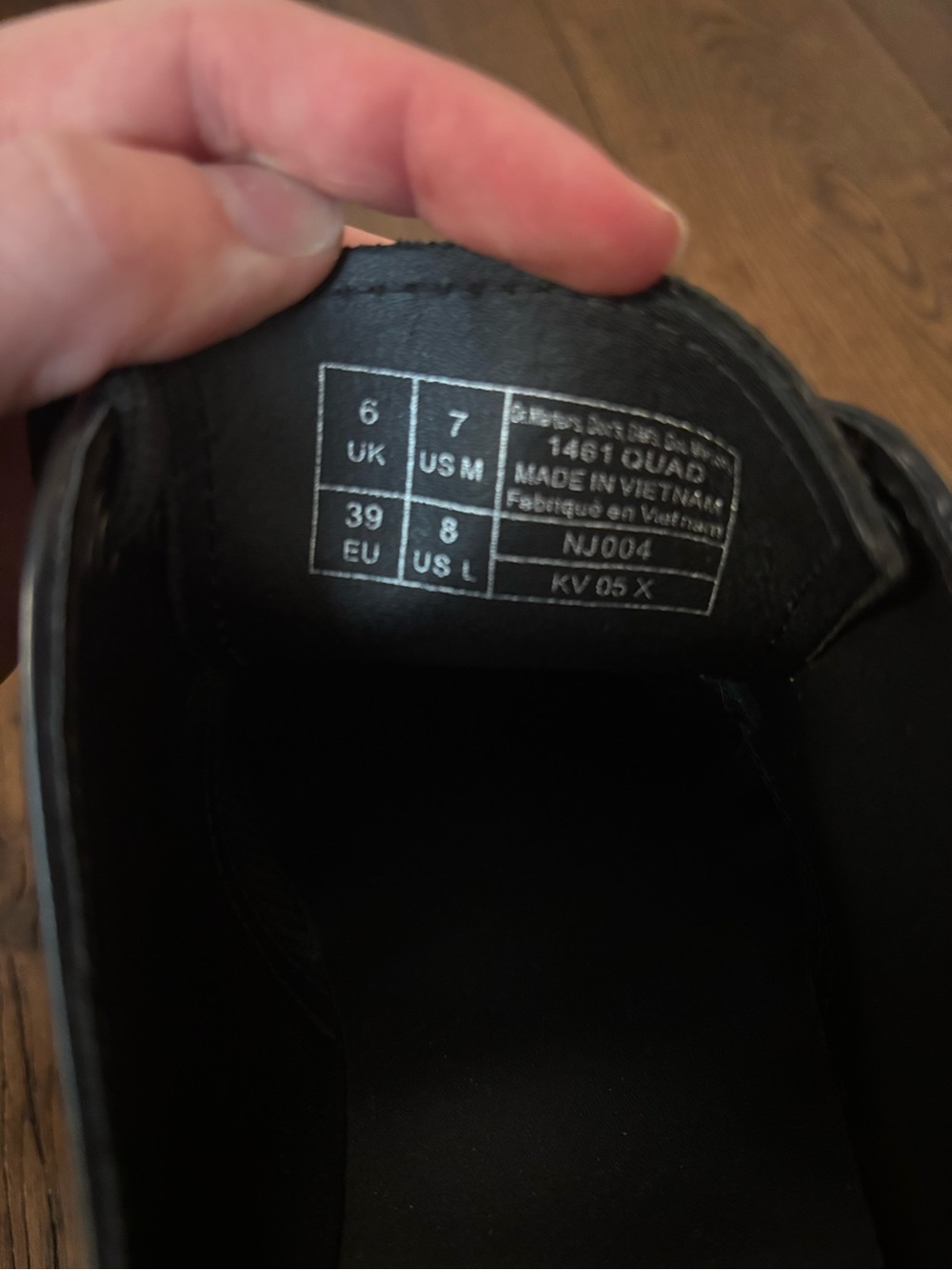 Doc Marten 1461 smooth leather platform shoes - Picture 5 of 5